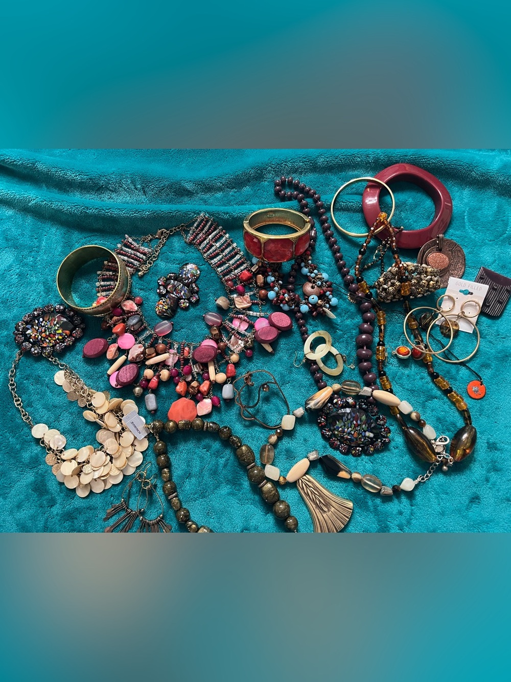 Jewelry Lot Necklaces Bracelets Earrings Vintage Boho